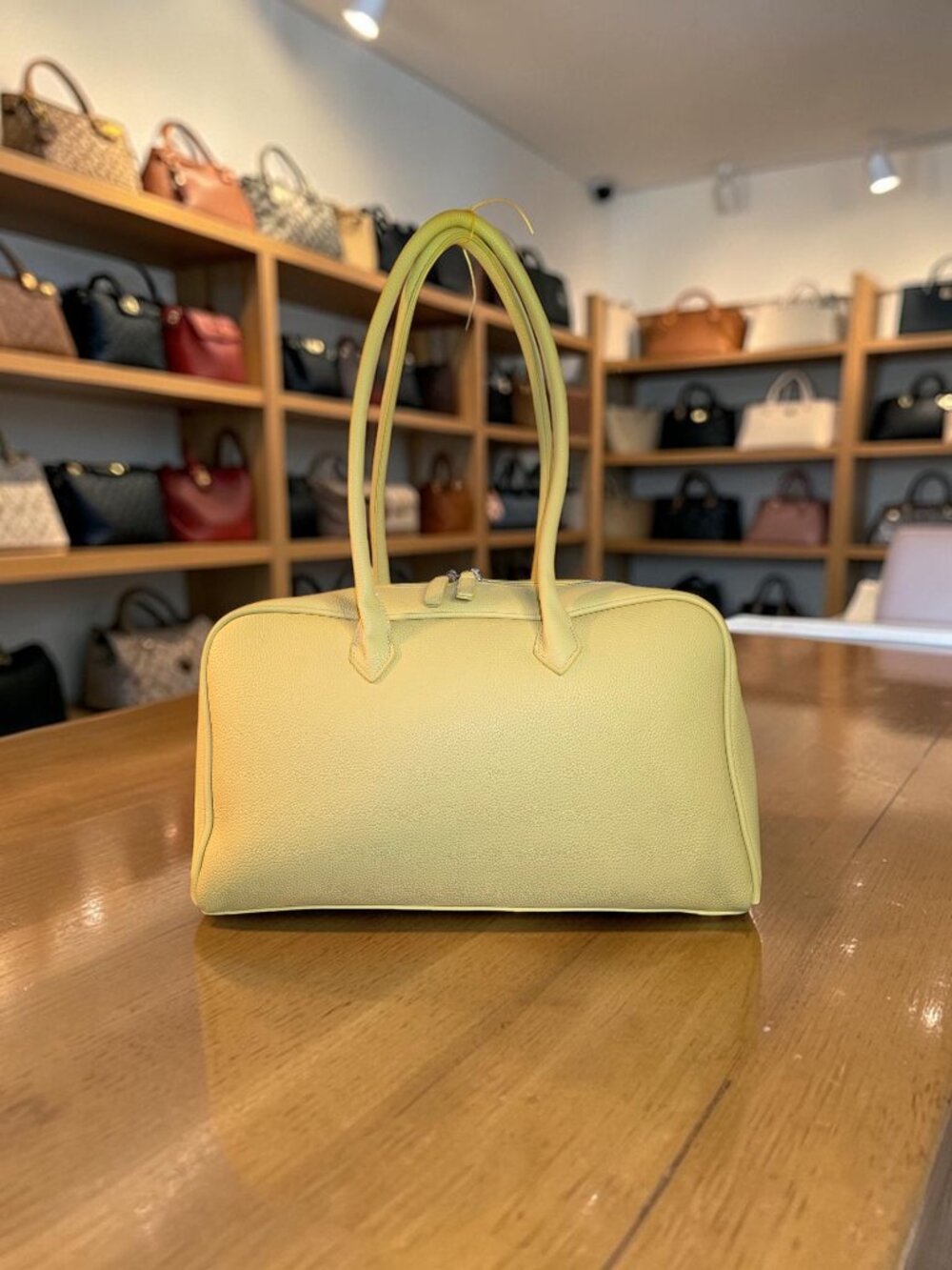 Double Handle Butter Yellow MaxiBox Style Handbags NWT